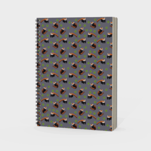 Pawsitively Clever – Red Panda Spiral Notebook
