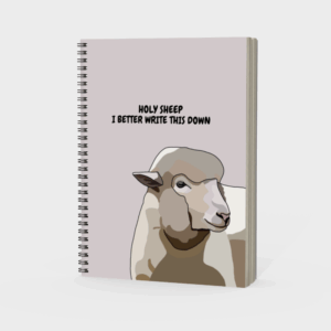 Holy Sheep, I Better Write This Down Spiral Notebook