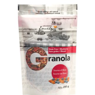 Grain Free Blueberry Granola Cereal - Granola Sans Grain aux Bleuets (250g)