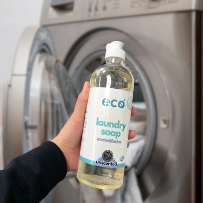 Eco Company Unscented Laundry Detergent – Hypoallergenic, Plant-Based & Biodegradable (500mL, Made in Canada) - Image 2