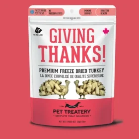 50g pouch of Granville Island Pet Treatery Turkey Freeze-Dried Pet Treats