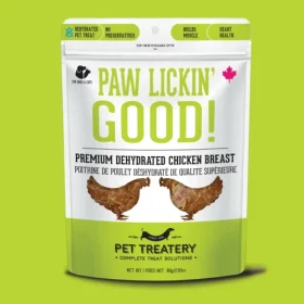 80g pouch of Granville Island Pet Treatery Chicken Breast Dehydrated Pet Treats