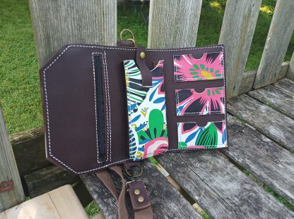 Leather Flower Clutch Purse - Image 4