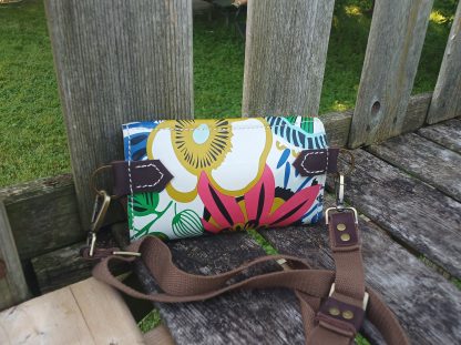 Leather Flower Clutch Purse - Image 3