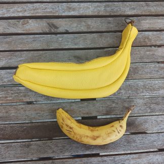 Leather Banana Pencil Case