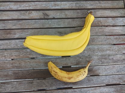 Leather Banana Pencil Case