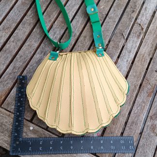 Leather Clam Shell Purse