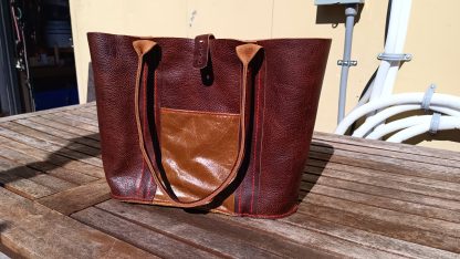 Paddock Whiskey Leather Tote Bag - Image 2
