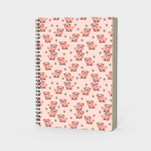 Oink About It – Pig Spiral Notebook