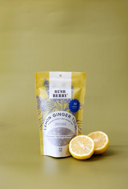 Bush Berry Organic Lemon Ginger Tulsi Loose Leaf Tea (42g)