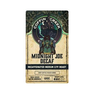 Midnight Joe Decaf - Decaf Medium City Roast by ​Coffin Creek Coffee Co.