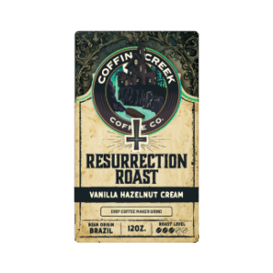 Coffin Creek Coffee Resurrection Roast (Vanilla Hazelnut Cream) - Drip Grind