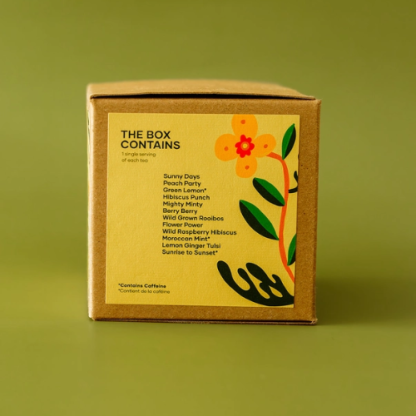 Bush Berry Sip the Summer Tea Sampler – 12 Single-Serve Loose Leaf Teas | Seasonal Variety Pack, Made in Canada - Image 2