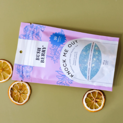 Bush Berry Organic Knock Me Out Loose Leaf Tea – Sleep Tea with Valerian Root & Lavender | Caffeine-Free, Calming Herbal Blend, 40g - Image 2