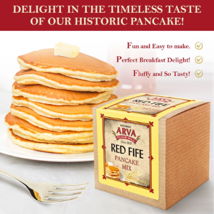 Arva Red Fife Pancake Mix – Made with Artisan Red Fife & Daisy Hard White Flour (Canada-Made) - Image 2