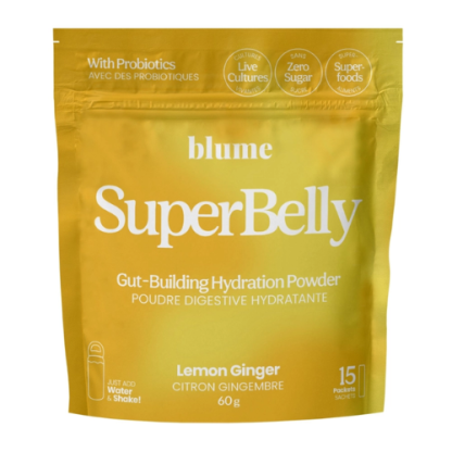 Blume SuperBelly Hydration & Gut Mix – Lemon Ginger (15 Sticks) - Image 4