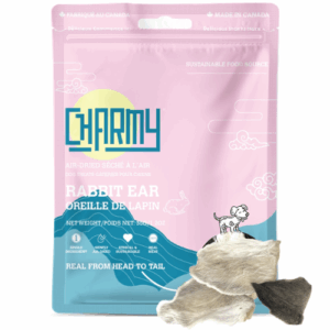 Charmy Air-Dried Rabbit Ear Treats for Dogs