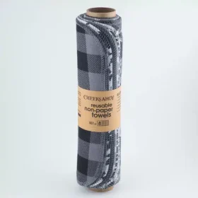 Cheeks Ahoy Reusable Paper Towel Roll 8 pack on holder