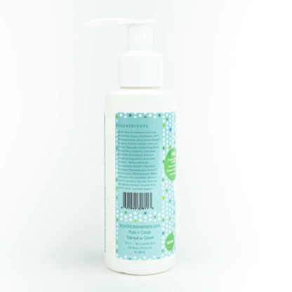 Eco chic Movement Baby Lotion 120mL Ingredient Label