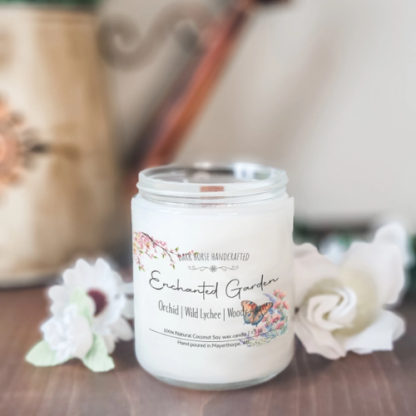 Enchanted Garden – 100% Natural Coconut Soy Wax Candle Clone - Image 3