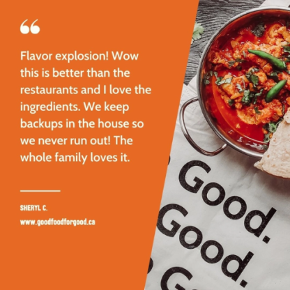 Good Food For Good – Organic Butter Chicken Sauce - Image 3