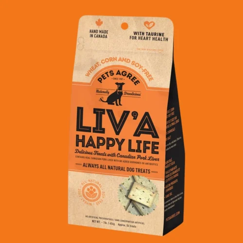 1 lb bag of Granville Island Pet Treatery Pork Liver Grain-Free Dog Biscuits