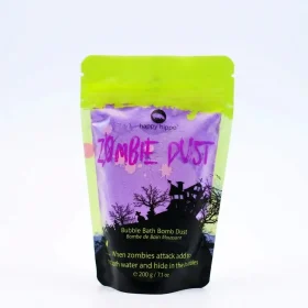 Happy Hippo Bath Co Zombie Dust Bubble Bath Bomb Dust pouch