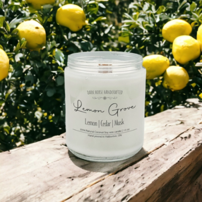 Lemon Grove – 100% Natural Coconut Soy Wax Candle - Image 2