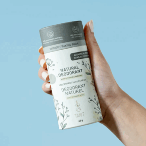 Natural Solid Deodorant – Unscented with Activated Charcoal (60 g)