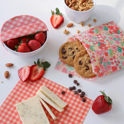 Nature Bee Beeswax Wrap Variety Set – Pink (3-Pack, Handmade in Canada) - Image 6