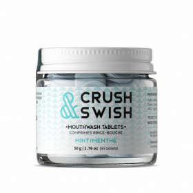 Nelson Naturals – Comprimés de rince-bouche Crush &amp; Swish (Menthe) 50 g