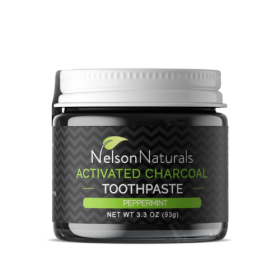 Nelson Naturals – Le dentifrice zéro déchet original : Charbon actif (93 g)