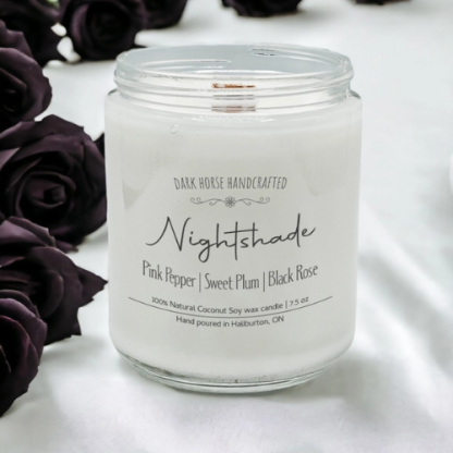 Nightshade – 100% Natural Coconut Soy Wax Candle - Image 2