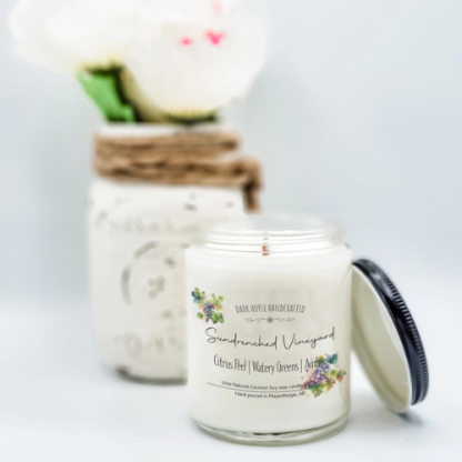 Sundrenched Vineyard – 100% Natural Coconut Soy Wax Candle - Image 2