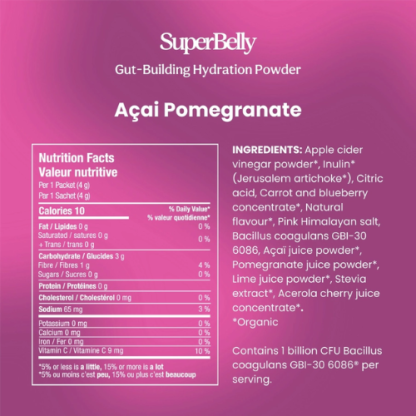 Blume SuperBelly Hydration & Gut Mix – Açaí Pomegranate (15 Sticks) - Image 5