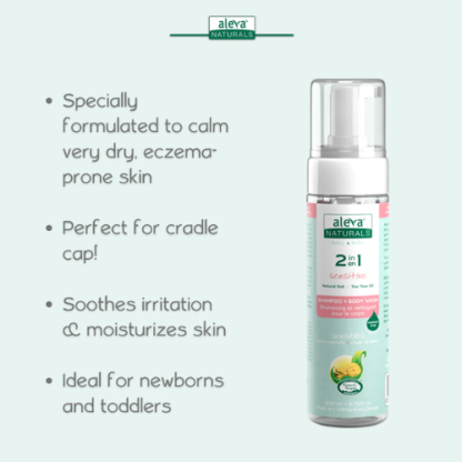 Aleva Naturals 2-in-1 Shampoo + Body Wash