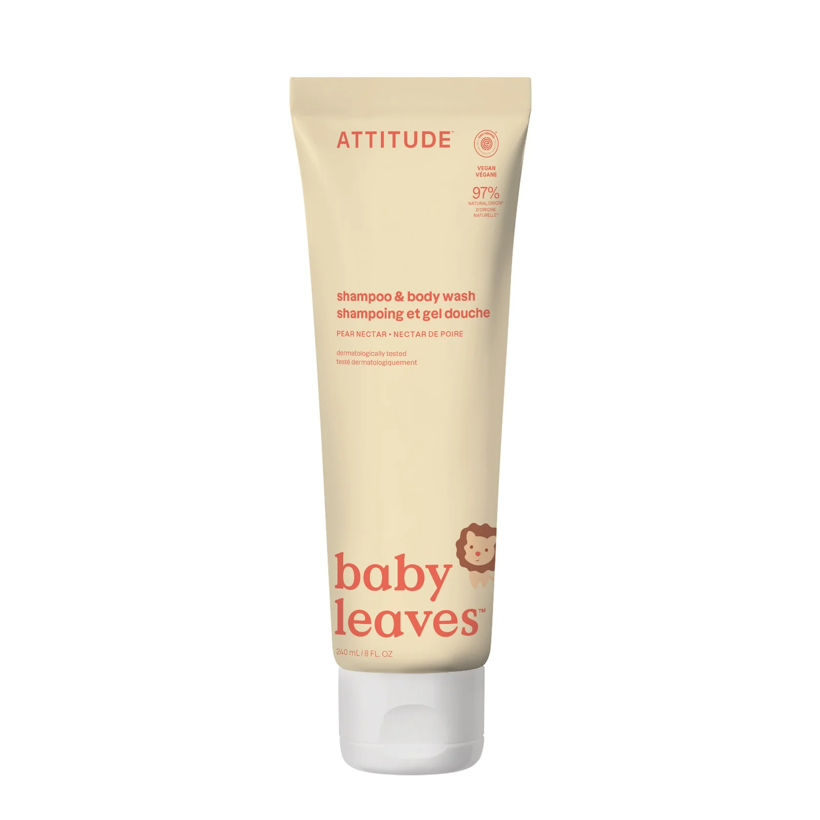 2-in-1 Baby Shampoo & Body Wash Pear Nectar ATTITUDE ATTITUDE Baby Shampoo and Body Wash 2-in-1 bottle