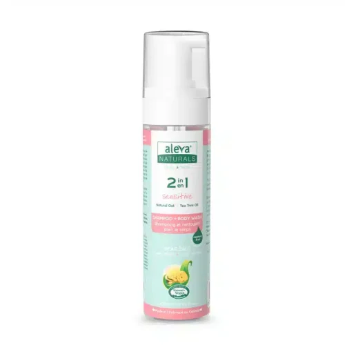 Aleva Naturals 2 in 1 Hair and Body Wash bottle