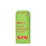 Close-up of applying ATTITUDE mineral sunscreen stick in watermelon coco