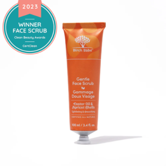 Birch Babe Gentle Face Scrub – Natural Exfoliator with Apricot Shells & Rosehip Oil