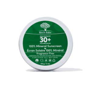 Birch Babe 100% Mineral Sunscreen (Unscented) – SPF 30+ Broad Spectrum Protection for Sensitive Skin