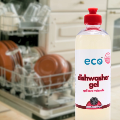 Eco Company Unscented Dishwasher Gel – Biodegradable, Phosphate-Free & Cruelty-Free (500ml, Made in Canada) - Image 3