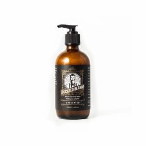 Educated Beards Unscented Beard Wash – Beard & Body Cleanser