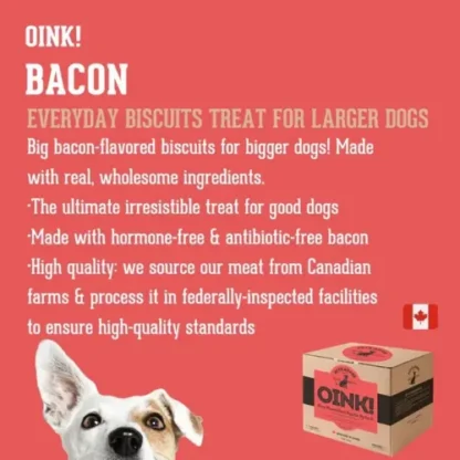 The Granville Island Pet Treatery Bacon Dog Biscuits – Large Breed Dental Treats (2 lb) - Image 3