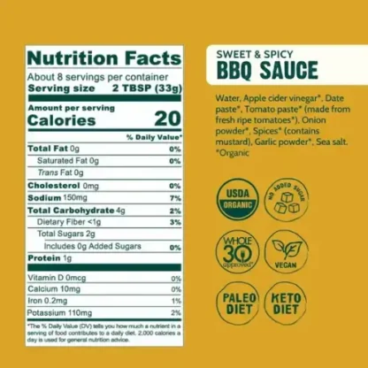 Good Food For Good Organic Sweet & Spicy BBQ Sauce - Image 4