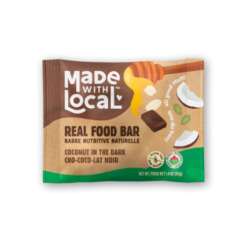 Made with Local – Coconut Dark Chocolate Bar