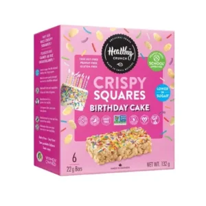 Healthy Crunch Birthday Cake Squares