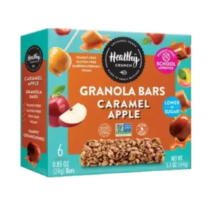 Healthy Crunch Caramel Apple Granola Bars