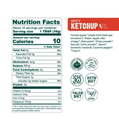 Good Food For Good Organic Spicy Ketchup - Image 6