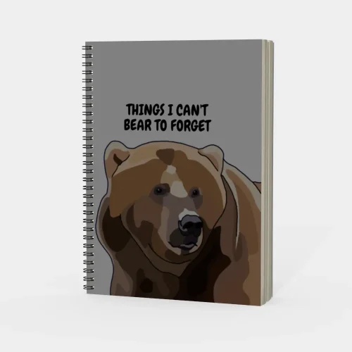 Things I Can't Bear to Forget Spiral Notebook